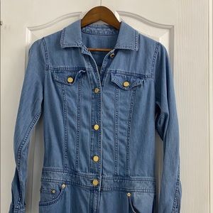 Full denim Michael Kors denim jumpsuit